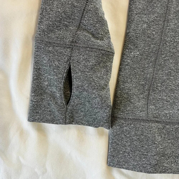 Pink | Victoria's Secret Gray w Hot Pink Detailing 1/4 Zip Longsleeve | Size S - Picture 2 of 10
